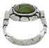Southwest Turquoise Sterling Silver Ring Size 8-1/2 WX39323